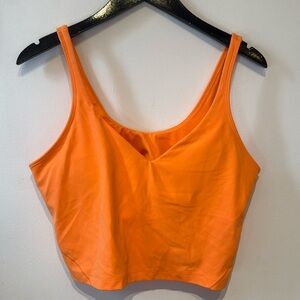 Lululemon Align tank orange size 14